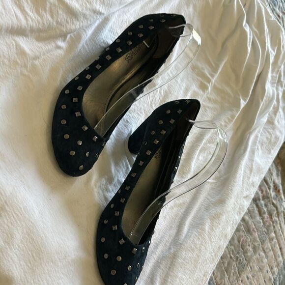 Kenneth Cole heels denim suede size 8.5 excellent condition - Picture 4 of 16